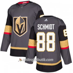 Män Ishockey Vegas Golden Knights Tröja Nate Schmidt 88 Adidas 2017-2018 Grå Authentic